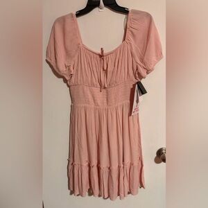 NWT Celebrity Pink Pink Smocked Waist Dress